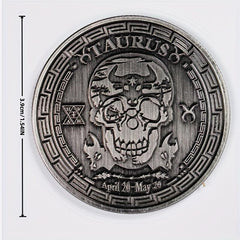 12 Constellations Collectibles Coins Home Decoration Magic Coin