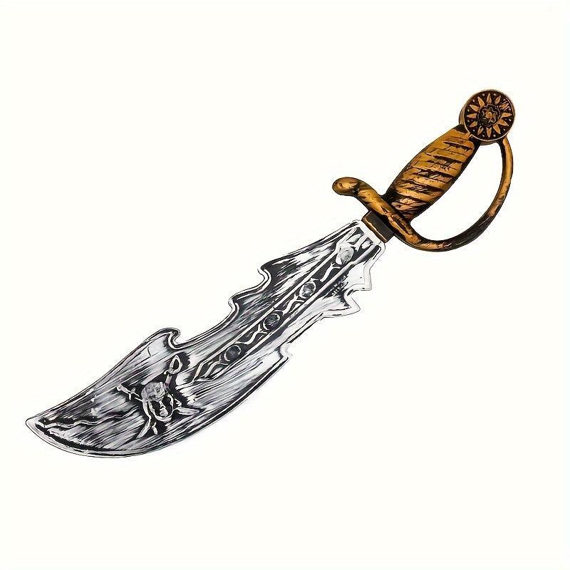 1pc Plastic Pirate Knives Halloween Props Pirate Swords Stage Perform
