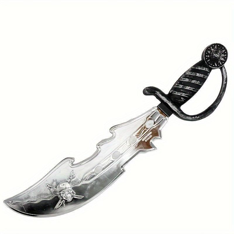 1pc Plastic Pirate Knives Halloween Props Pirate Swords Stage Perform
