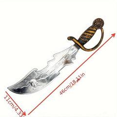 1pc Plastic Pirate Knives Halloween Props Pirate Swords Stage Perform