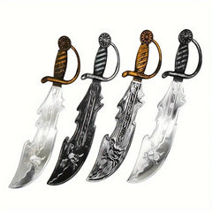 1pc Plastic Pirate Knives Halloween Props Pirate Swords Stage Perform