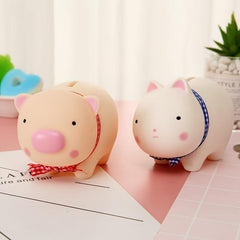 Enamel Doll Savings Jar Piggy Bank Creative Gift