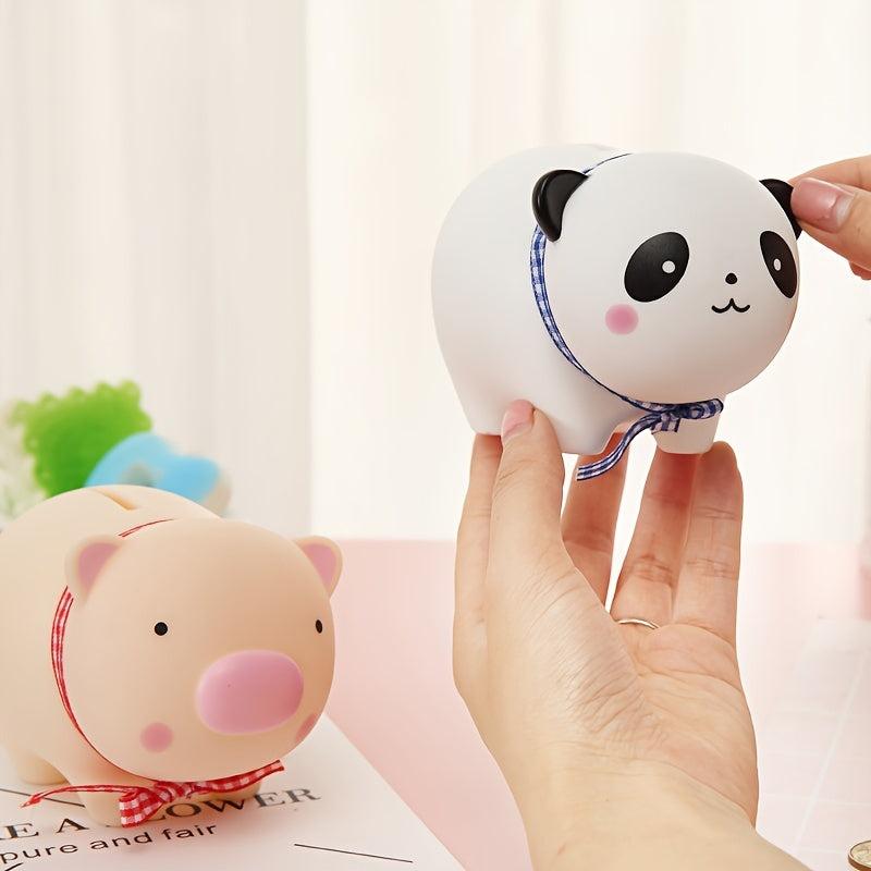 Enamel Doll Savings Jar Piggy Bank Creative Gift