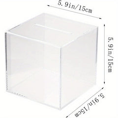 Clear Acrylic Adult Piggy Bank Coin Savings Jar