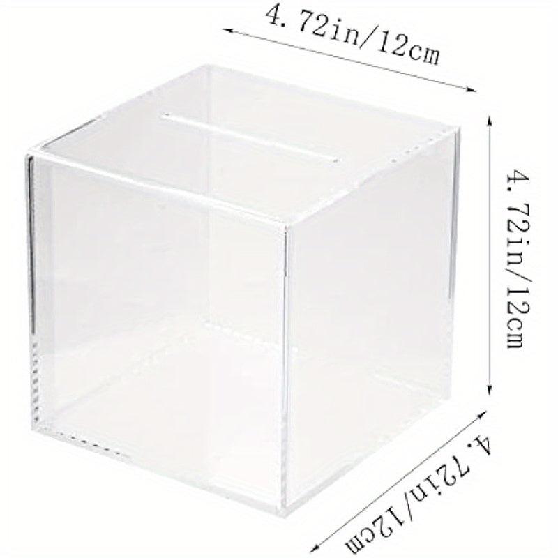 Clear Acrylic Adult Piggy Bank Coin Savings Jar