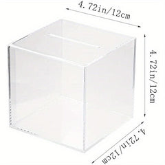Clear Acrylic Adult Piggy Bank Coin Savings Jar