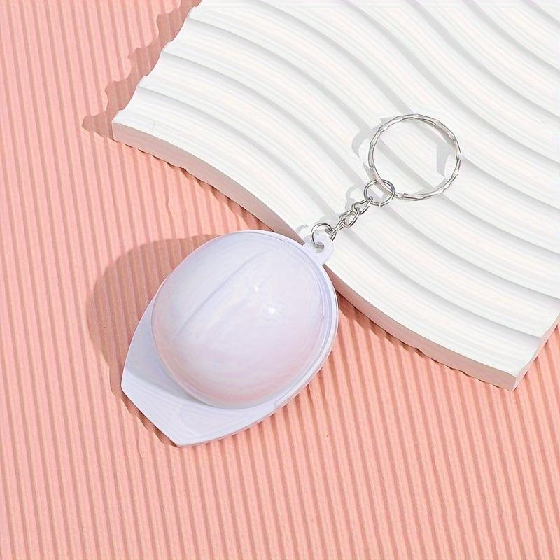4pcs Plastic Hard Hat Keychain Creative Backpack Pendant Helmet Craft Small