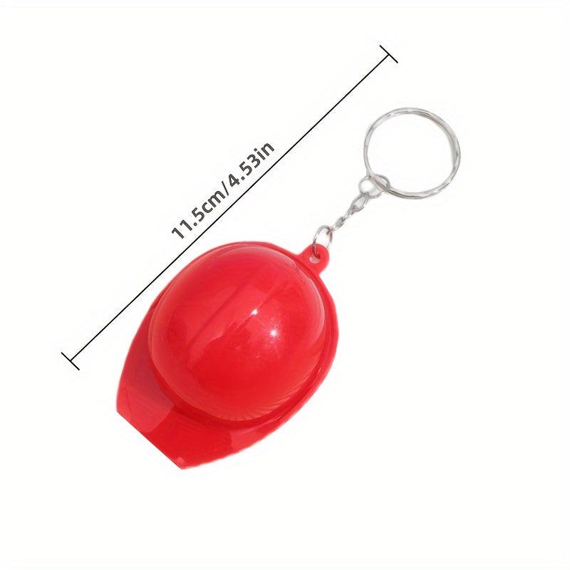 4pcs Plastic Hard Hat Keychain Creative Backpack Pendant Helmet Craft Small