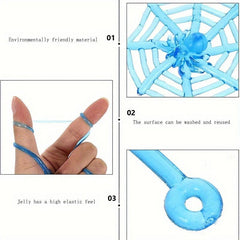 Spider Web Halloween Prank Wall Climbing Sticky Toy