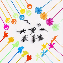 Spider Web Halloween Prank Wall Climbing Sticky Toy
