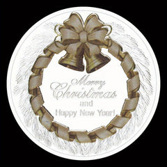 Santa Claus Wishing Coin Silvery Souvenir Decoration