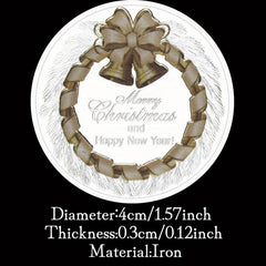 Santa Claus Wishing Coin Silvery Souvenir Decoration