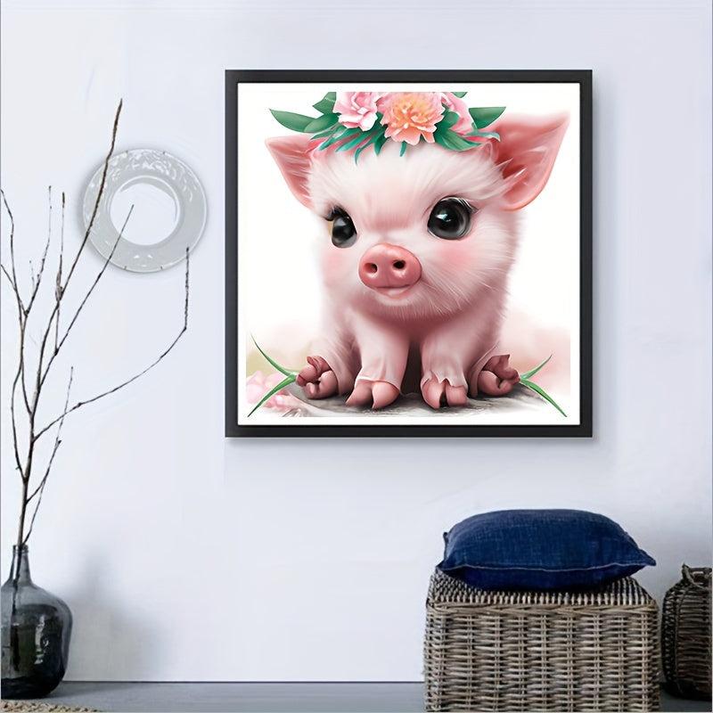 DIY Diamond Painting Piggy Full Of Diamonds Home Decoration Art