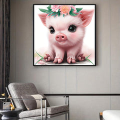 DIY Diamond Painting Piggy Full Of Diamonds Home Decoration Art
