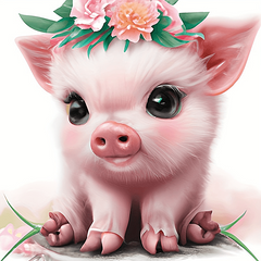 DIY Diamond Painting Piggy Full Of Diamonds Home Decoration Art