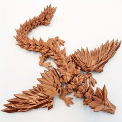 3D Printed Crystal Wing Dragon Model