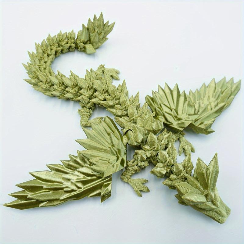 3D Printed Crystal Wing Dragon Model