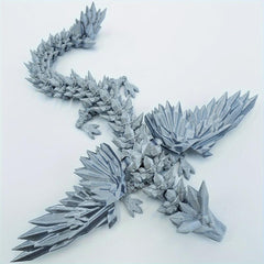 3D Printed Crystal Wing Dragon Model