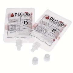 10pcs Halloween Cosplay Drink Bags Blood Pouch Props Zombie Beverage