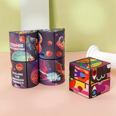 Magic Cube Magic Bean 6 Sided Maze 4 Piece Set Decompression Toy
