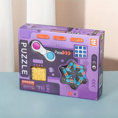 Magic Cube Magic Bean 6 Sided Maze 4 Piece Set Decompression Toy