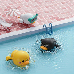 Swimming Little Yellow Duck Water Play Clockwork Duck Boys Girls