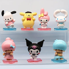 6pcs Pochacco Back Back Buddy Series Cake Decoration