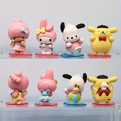 6pcs Pochacco Back Back Buddy Series Cake Decoration