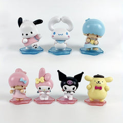 6pcs Pochacco Back Back Buddy Series Cake Decoration