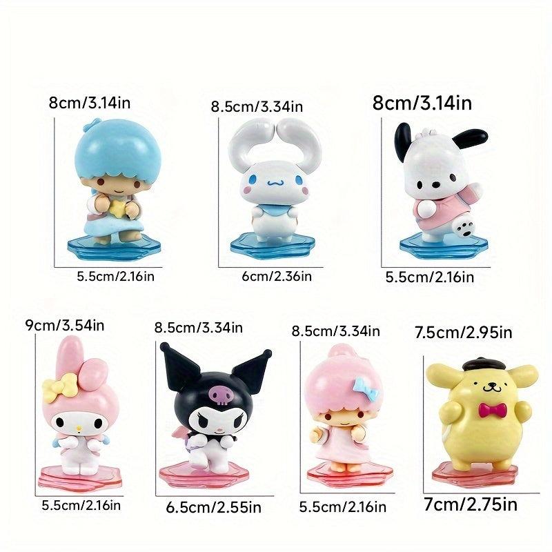 6pcs Pochacco Back Back Buddy Series Cake Decoration