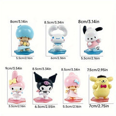6pcs Pochacco Back Back Buddy Series Cake Decoration