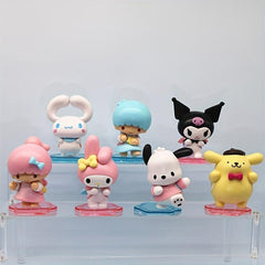 6pcs Pochacco Back Back Buddy Series Cake Decoration