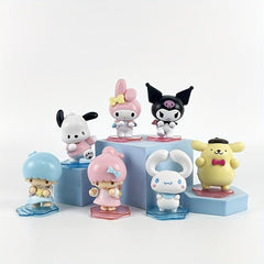6pcs Pochacco Back Back Buddy Series Cake Decoration