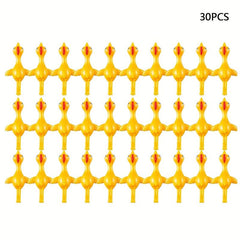 30Pcs Wall Stick Chick Toys Fidget Ejection Chicken Turkey Fun Toy