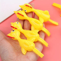30Pcs Wall Stick Chick Toys Fidget Ejection Chicken Turkey Fun Toy