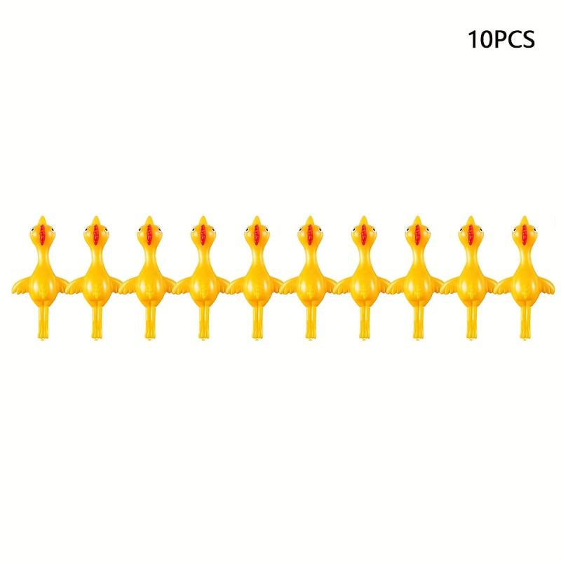 30Pcs Wall Stick Chick Toys Fidget Ejection Chicken Turkey Fun Toy