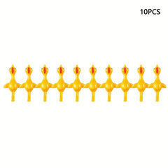30Pcs Wall Stick Chick Toys Fidget Ejection Chicken Turkey Fun Toy