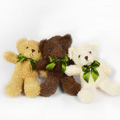 Cute Bear Doll Plush Toy with Bow Tie