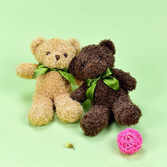 Cute Bear Doll Plush Toy with Bow Tie
