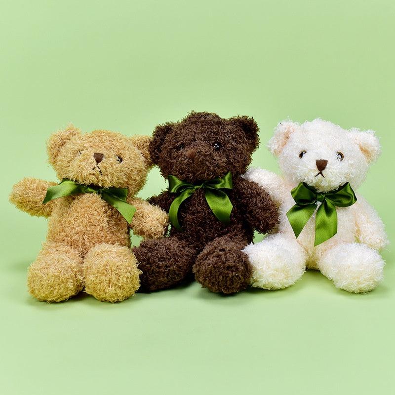 Cute Bear Doll Plush Toy with Bow Tie