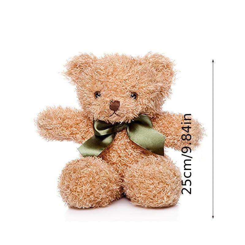 Cute Bear Doll Plush Toy with Bow Tie