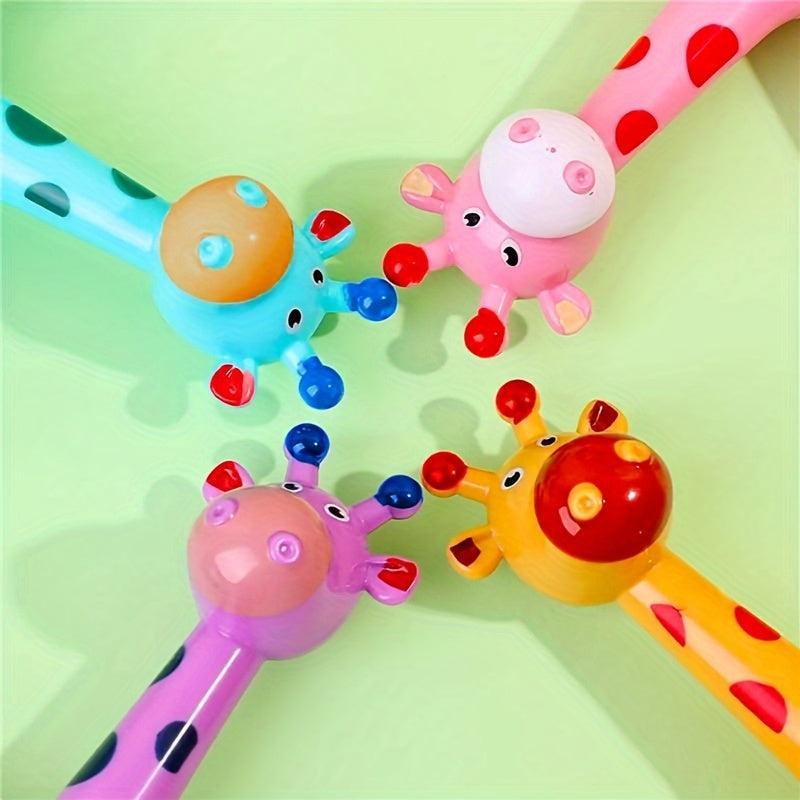 4 Pcs Giraffe Pop Tubes Stress Relief Telescopic Toy
