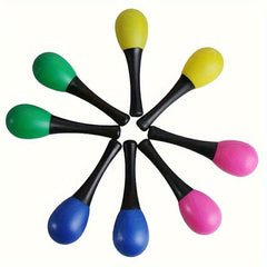 Plastic Egg Maracas Mallet Orff Percussion Instrument
