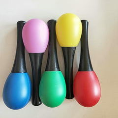 Plastic Egg Maracas Mallet Orff Percussion Instrument