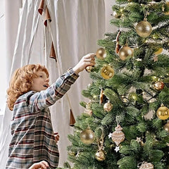 1pc Christmas Balls Decoration Bright Plastic Electroplated Barrel Balls