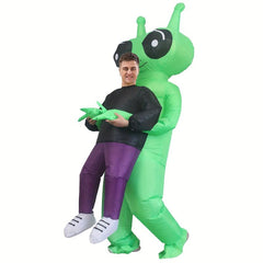 Big Eyed Alien Ghost Inflatable Costume Adult Size 150cm - Party Cosplay Spoof