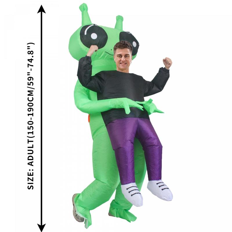 Big Eyed Alien Ghost Inflatable Costume Adult Size 150cm - Party Cosplay Spoof