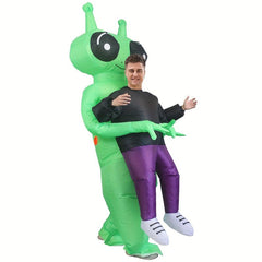 Big Eyed Alien Ghost Inflatable Costume Adult Size 150cm - Party Cosplay Spoof