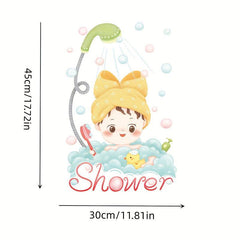 Toilet Sticker Bathroom Toilet Lid Sticker Waterproof PVC Removable Sticker