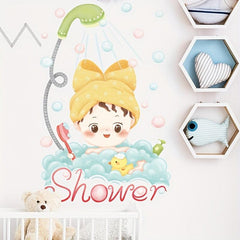 Toilet Sticker Bathroom Toilet Lid Sticker Waterproof PVC Removable Sticker